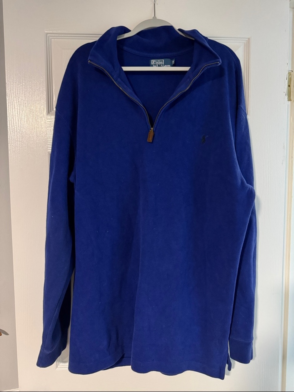 Polo by Ralph Lauren Men's Deep Royal Blue Half-Zip Fleece